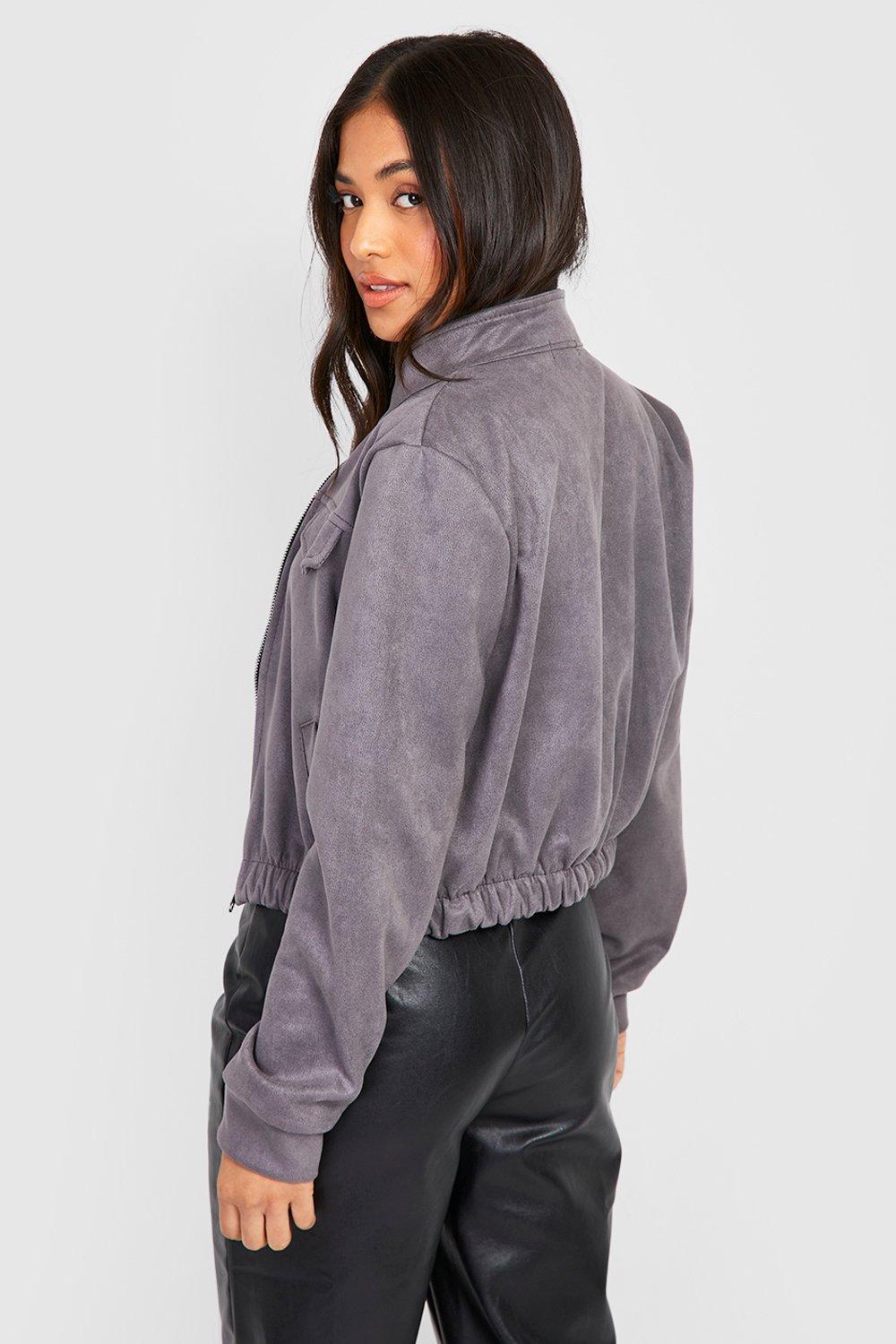 Bomber on sale scamosciato donna